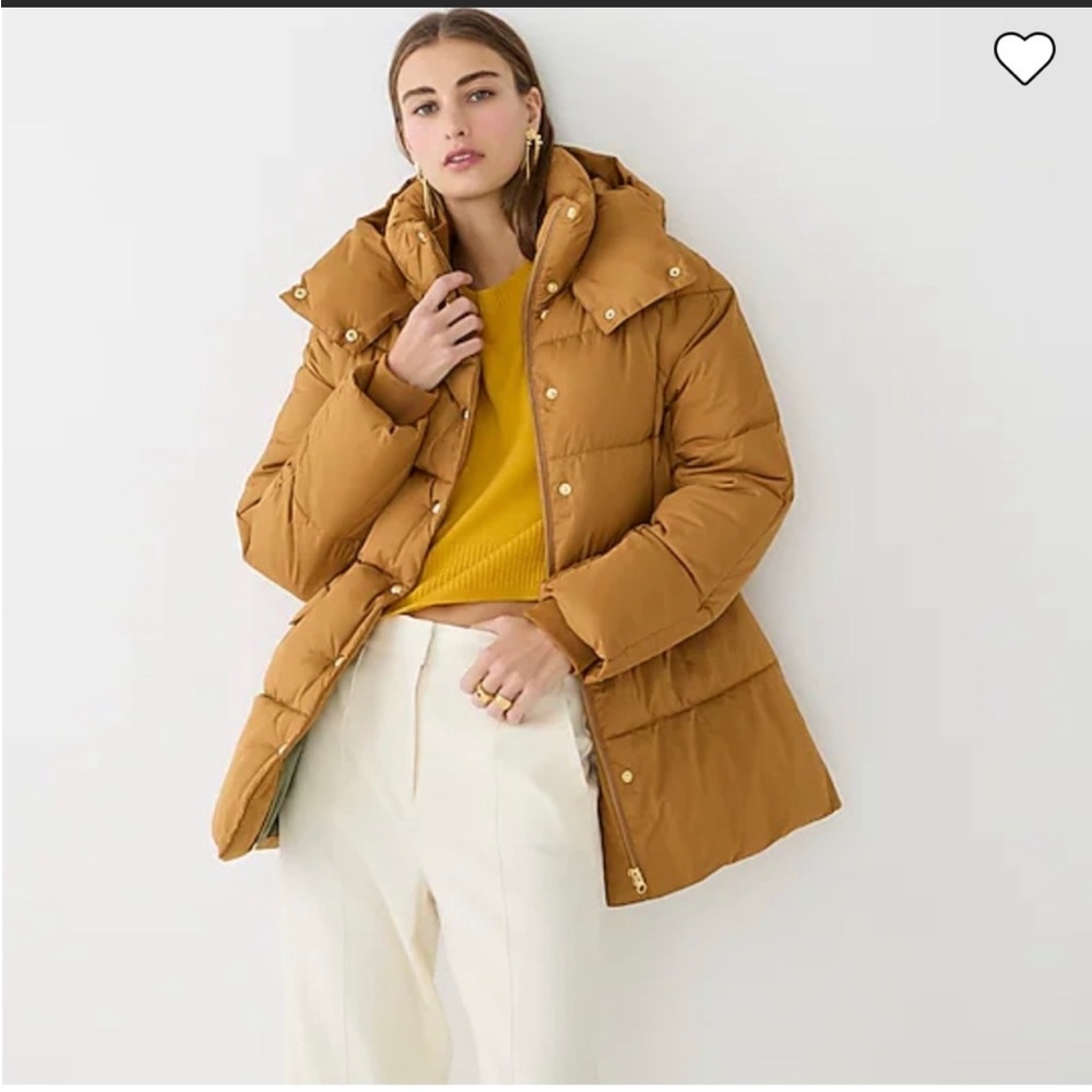 NWT Chateau Puffer Coat in Pack Brown